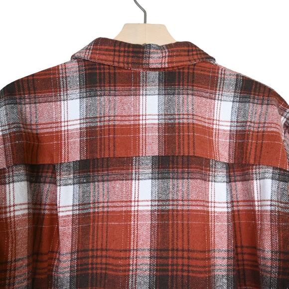 Amazon Womens L Plaid Long Sleeve Button Down Shirt - Picture 4 of 9